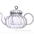 new design Food Grade Glass Teapot With Infuser